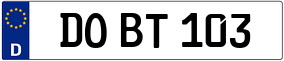 Trailer License Plate